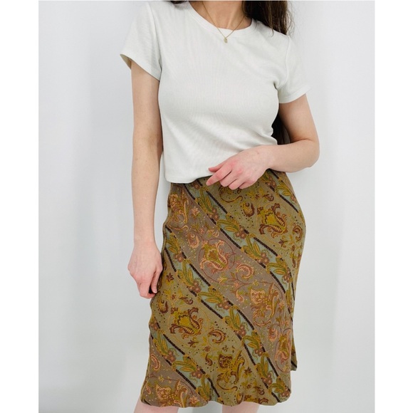 boho victorian tapestry gardencore midi skirt size s - Picture 10 of 10